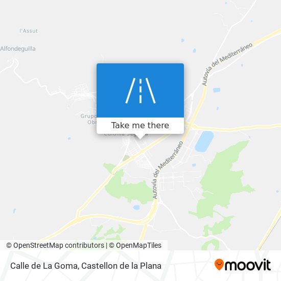 mapa Calle de La Goma