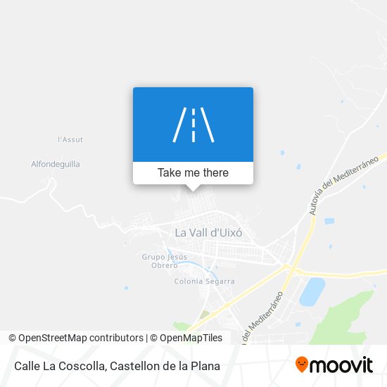 mapa Calle La Coscolla