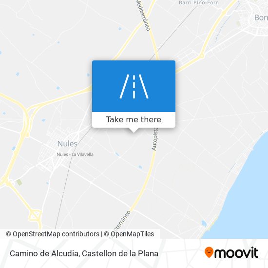 mapa Camino de Alcudia