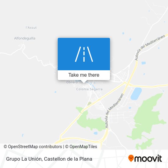 Grupo La Unión map