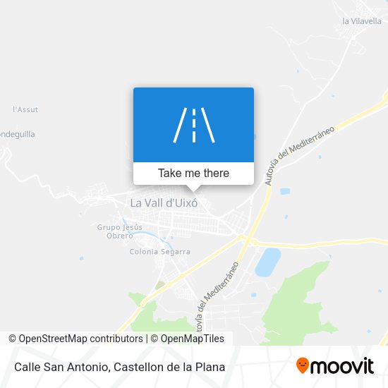 Calle San Antonio map