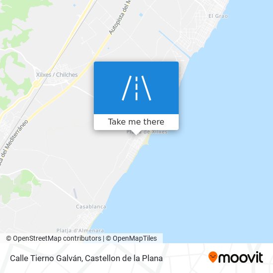 mapa Calle Tierno Galván