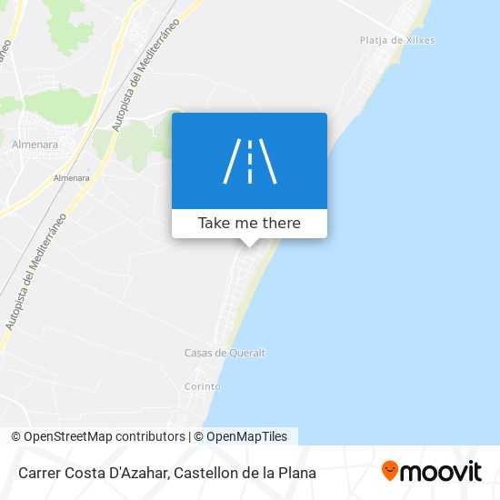 mapa Carrer Costa D'Azahar