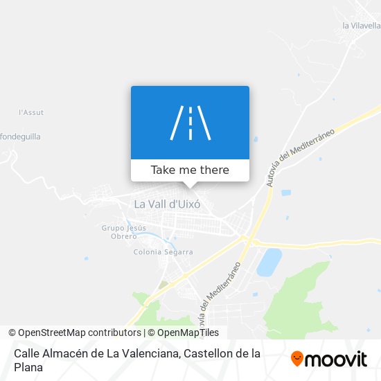 mapa Calle Almacén de La Valenciana