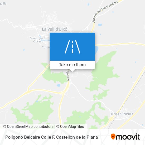 Polígono Belcaire Calle F map