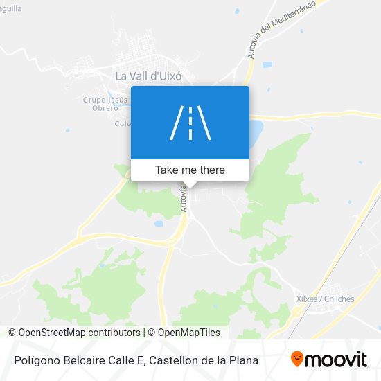Polígono Belcaire Calle E map