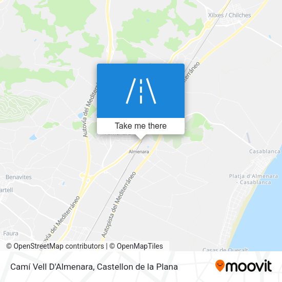 Camí Vell D'Almenara map