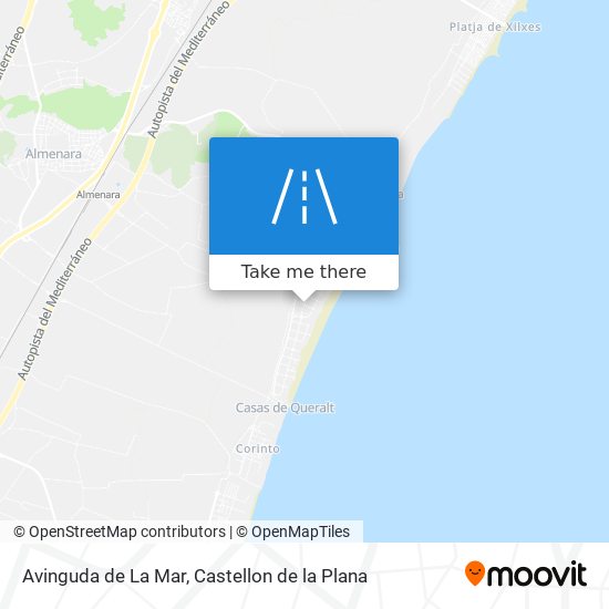 mapa Avinguda de La Mar