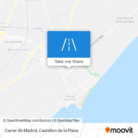 mapa Carrer de Madrid