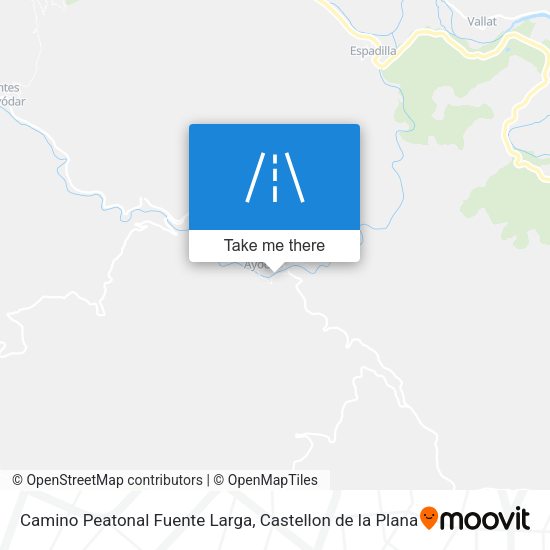 Camino Peatonal Fuente Larga map