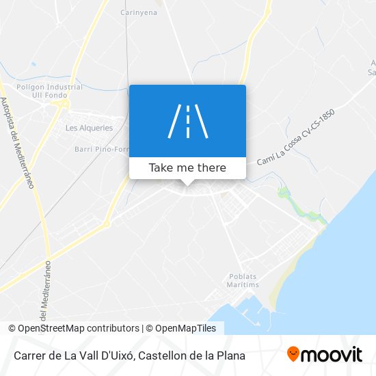 Carrer de La Vall D'Uixó map