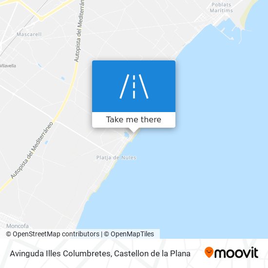 Avinguda Illes Columbretes map