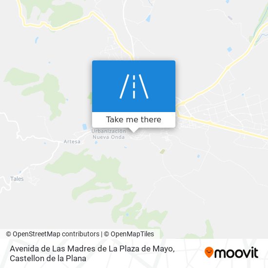 mapa Avenida de Las Madres de La Plaza de Mayo