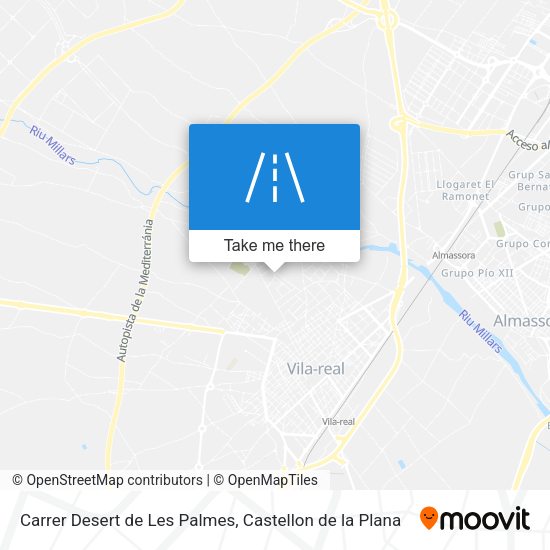 Carrer Desert de Les Palmes map