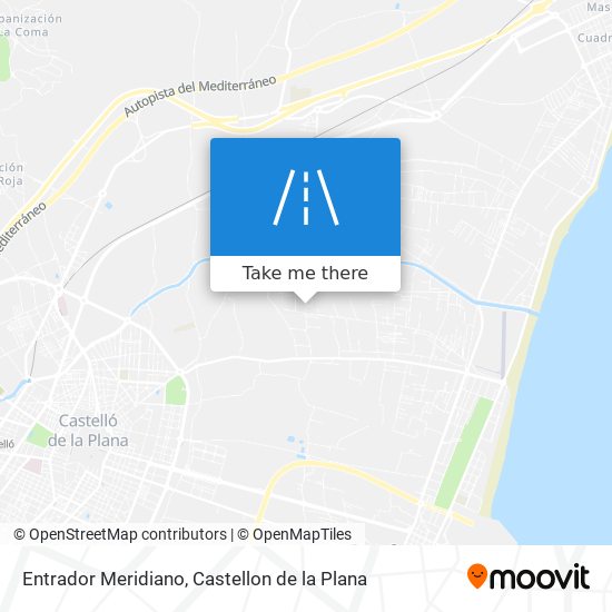 Entrador Meridiano map
