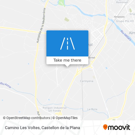mapa Camino Les Voltes
