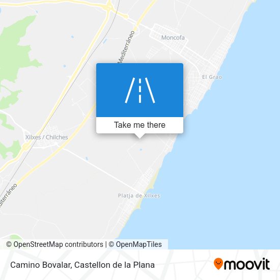 Camino Bovalar map