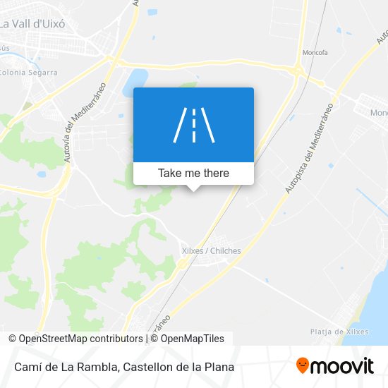 Camí de La Rambla map