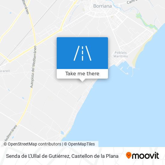 Senda de L'Ullal de Gutiérrez map