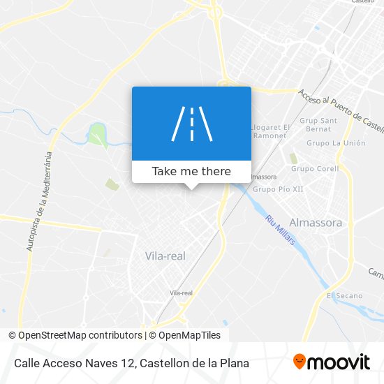 mapa Calle Acceso Naves 12