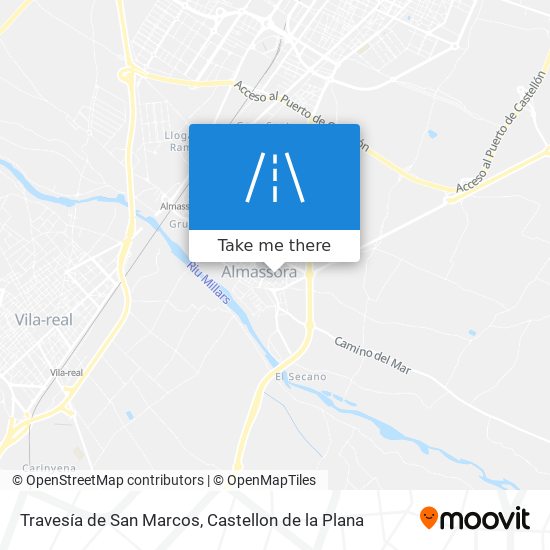 mapa Travesía de San Marcos