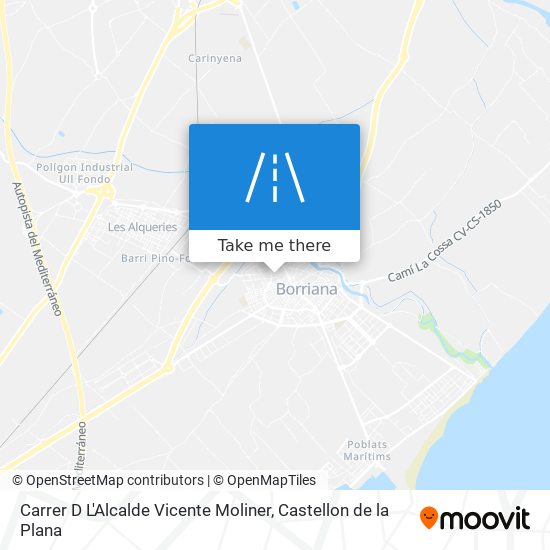 mapa Carrer D L'Alcalde Vicente Moliner