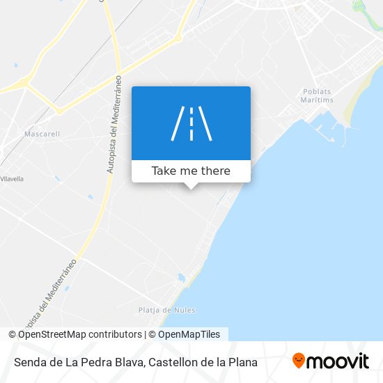 Senda de La Pedra Blava map