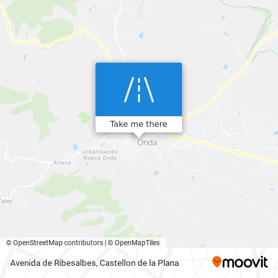 mapa Avenida de Ribesalbes