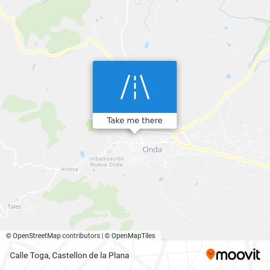 Calle Toga map