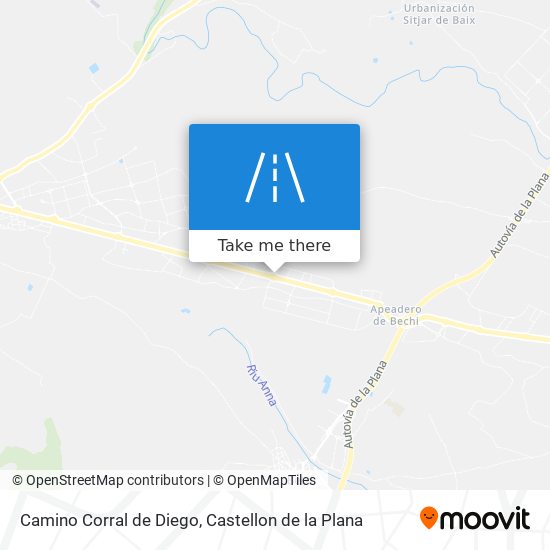 mapa Camino Corral de Diego