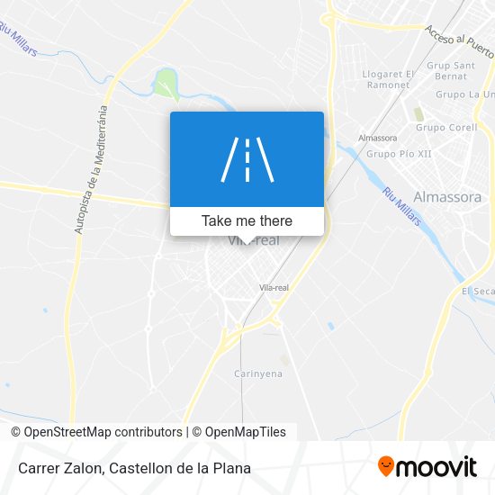 Carrer Zalon map