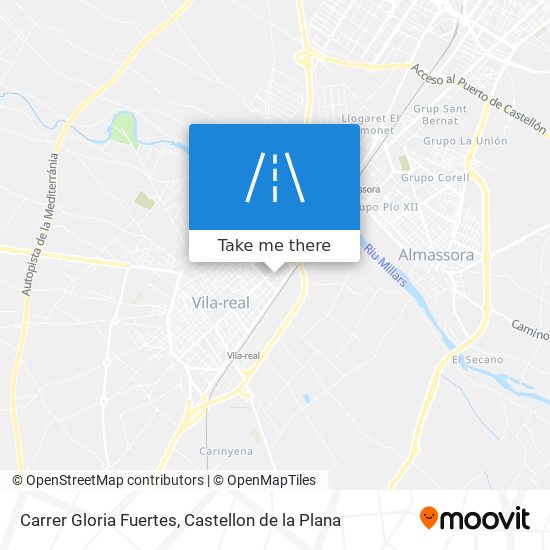 mapa Carrer Gloria Fuertes
