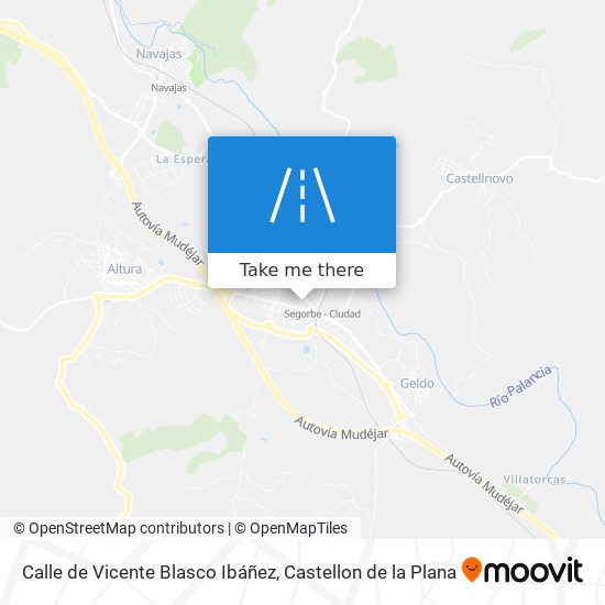 mapa Calle de Vicente Blasco Ibáñez