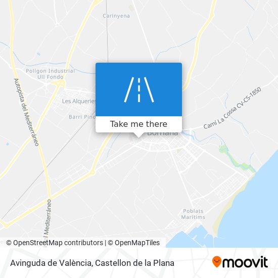 mapa Avinguda de València