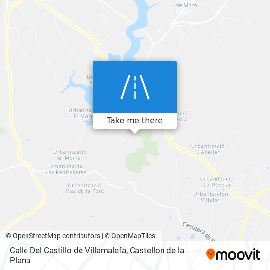 mapa Calle Del Castillo de Villamalefa
