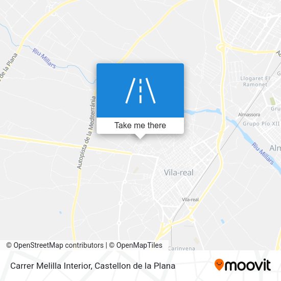 Carrer Melilla Interior map
