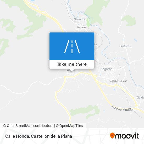 mapa Calle Honda