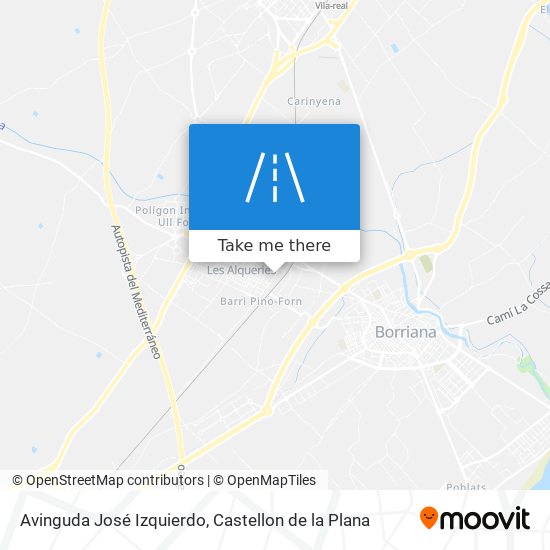 Avinguda José Izquierdo map