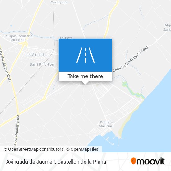 mapa Avinguda de Jaume I