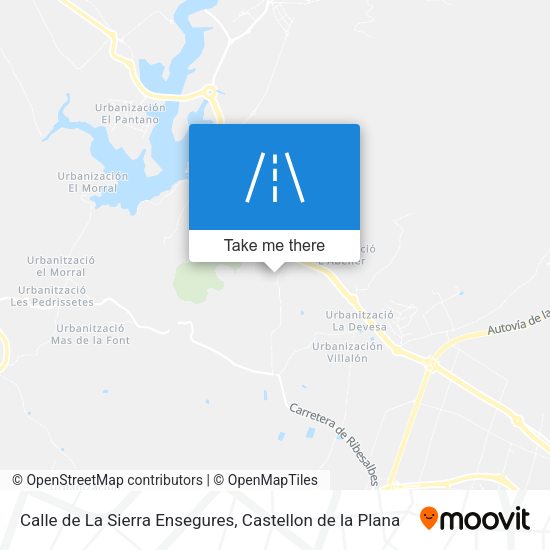 Calle de La Sierra Ensegures map