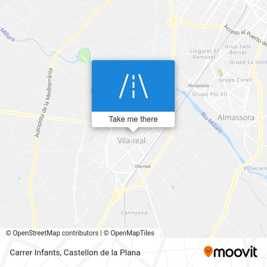 Carrer Infants map