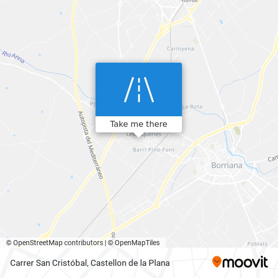 mapa Carrer San Cristóbal