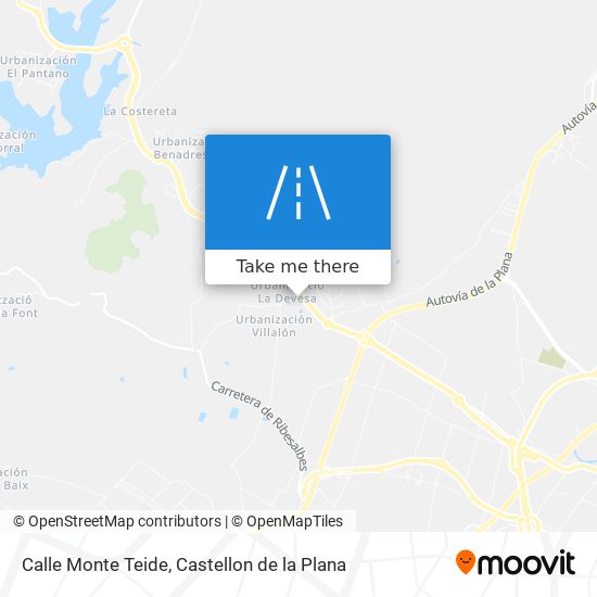 mapa Calle Monte Teide