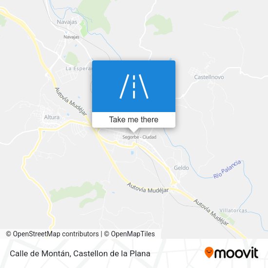 Calle de Montán map