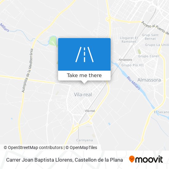 Carrer Joan Baptista Llorens map