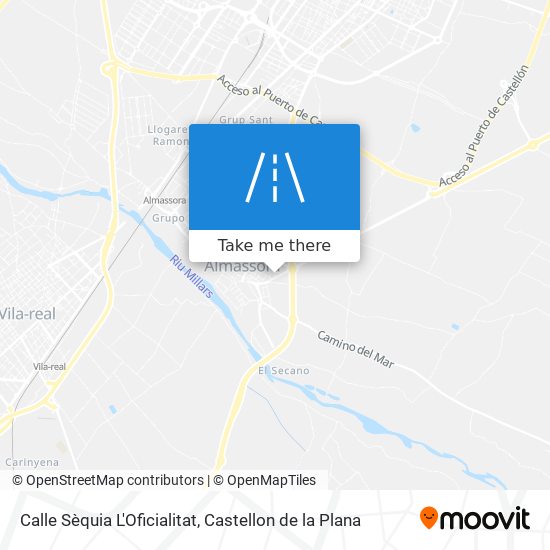 mapa Calle Sèquia L'Oficialitat