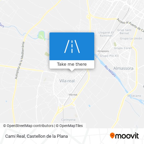 Camí Real map