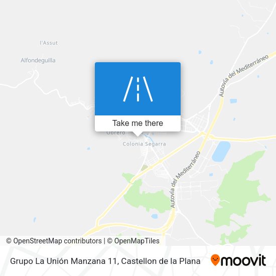 Grupo La Unión Manzana 11 map