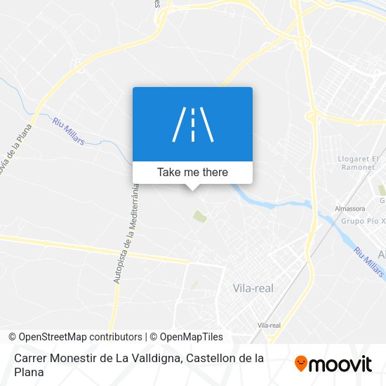 Carrer Monestir de La Valldigna map