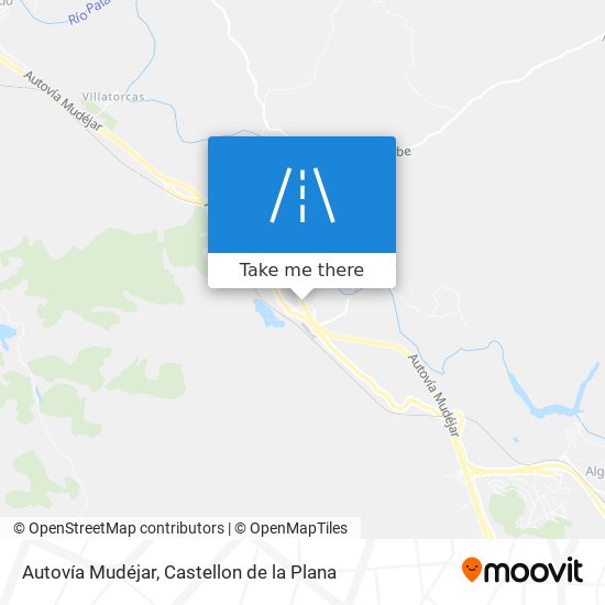 mapa Autovía Mudéjar